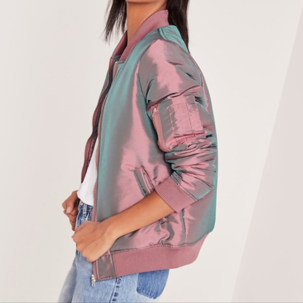 Iridescent Bomber Jacket